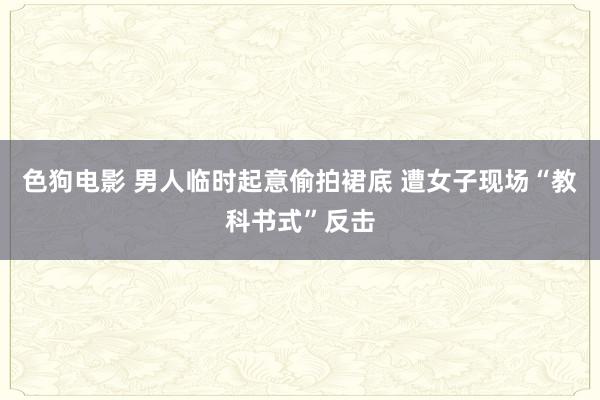 色狗电影 男人临时起意偷拍裙底 遭女子现场“教科书式”反击